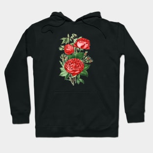 Red Rose Flower Bouquet Hoodie